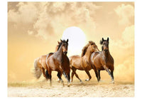 Artgeist Running Paarden Vlies Fotobehang | Yourdecoration.nl