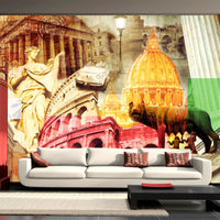 Fotobehang - Rome Collage - Vliesbehang