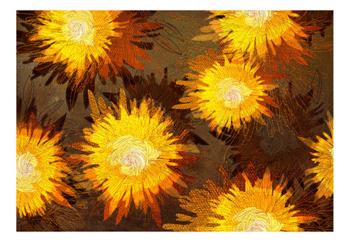 Fotobehang - Sunflower Dance - Vliesbehang