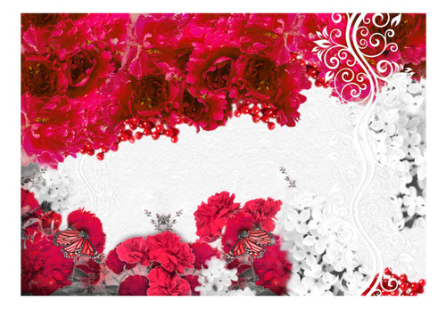 Fotobehang - Colors of Spring Red - Vliesbehang