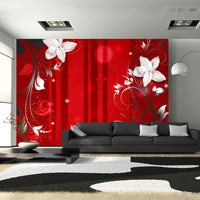 Fotobehang - Flowering Scarlet - Vliesbehang