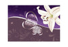 Fotobehang - Lily in Shades of Violet - Vliesbehang
