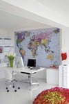 Komar World Map Fotobehang 270x188cm | Yourdecoration.nl