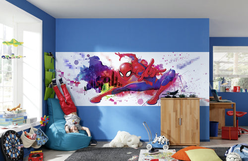 Komar Vlies Fotobehang 4 4123 Spider Man Graffiti Art Interieur | Yourdecoration.nl
