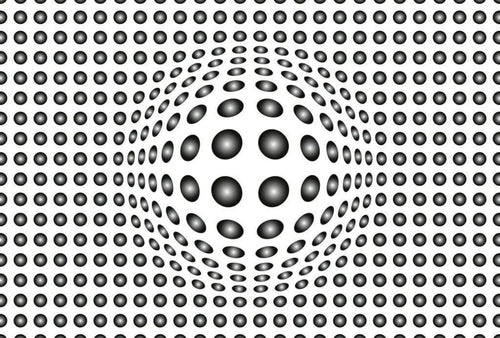 Wizard+Genius Dots Black and White Vlies Fotobehang 384x260cm 8 banen | Yourdecoration.nl
