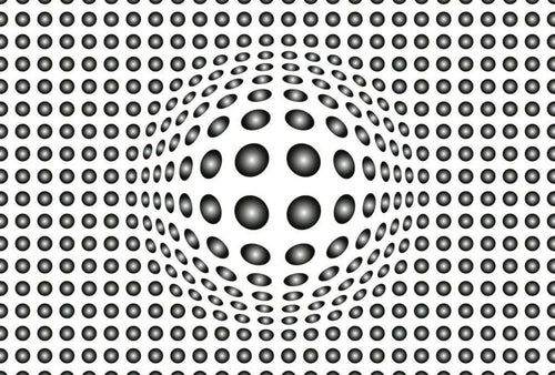 Wizard+Genius Dots Black and White Vlies Fotobehang 384x260cm 8 banen | Yourdecoration.nl