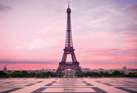 Wizard+Genius Eiffel Tower At Sunset Vlies Fotobehang 384x260cm 8 banen | Yourdecoration.nl
