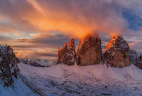Wizard+Genius Mountain Peaks in Italy Vlies Fotobehang 384x260cm 8 banen | Yourdecoration.nl