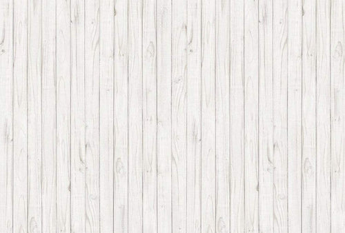 Wizard+Genius White Wooden Wall Vlies Fotobehang 384x260cm 8 banen | Yourdecoration.nl