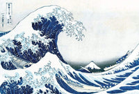 Wizard+Genius Hokusai The Great Wave Vlies Fotobehang 384x260cm 8 banen | Yourdecoration.nl