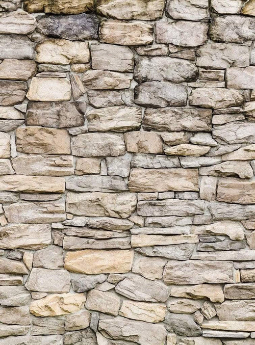 Wizard+Genius Stone Wall II Vlies Fotobehang 192x260cm 4 banen | Yourdecoration.nl