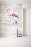 Komar Pink Flamingo Vlies Fotobehang 200x250cm 2 banen Sfeer | Yourdecoration.nl