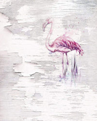 Komar Pink Flamingo Vlies Fotobehang 200x250cm 2 banen | Yourdecoration.nl