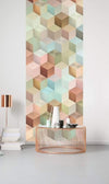 Komar Cubes Vlies Fotobehang 100x250cm 1 baan Sfeer | Yourdecoration.nl