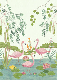 Komar Vlies Fotobehang Iax4 0044 Flamingo Vibes | Yourdecoration.nl