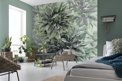 Komar Vlies Fotobehang Inx6 036 Emerald Flowers Interieur | Yourdecoration.nl