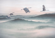 Komar Vlies Fotobehang Inx8 083 Mystic Cranes | Yourdecoration.nl