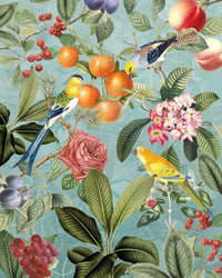 Komar Birds and Berries Vlies Fotobehang 200x250cm 4 banen | Yourdecoration.nl