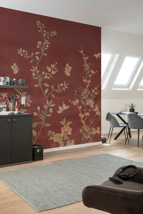 Komar Chinoiserie Vlies Fotobehang 250x250cm 5 banen Sfeer | Yourdecoration.nl