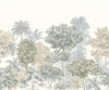 Komar Painted Palms Vlies Fotobehang 300x250cm 3 banen | Yourdecoration.nl