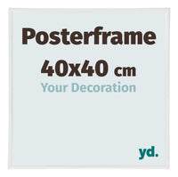 Posterframe 40x40cm Wit Hoogglans Kunststof Paris Maat | Yourdecoration.nl