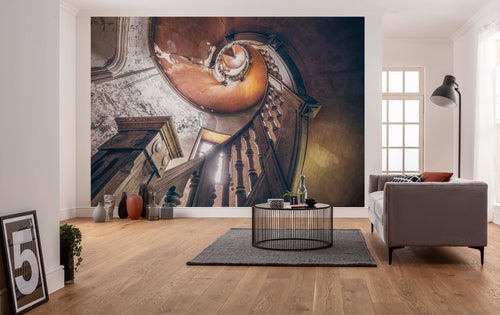 Komar Vlies Fotobehang Shx8 165 Oak Spiral Interieur | Yourdecoration.nl