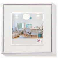 Walther Design New Lifestyle Kunststof Fotolijst 10x10cm Zilver Voorzijde | Yourdecoration.nl