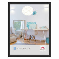 Walther Design New Lifestyle Kunststof Fotolijst 10x13cm Zwart Voorzijde | Yourdecoration.nl