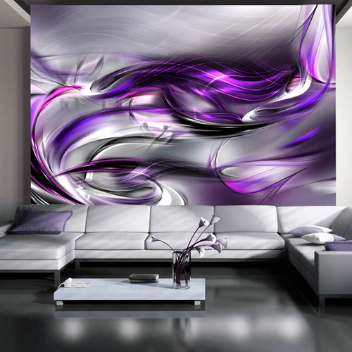 Fotobehang - Purple Swirls - Vliesbehang