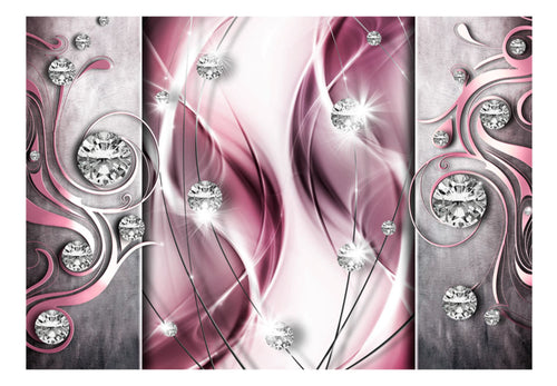 Fotobehang - Pink and Diamonds - Vliesbehang