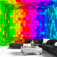 Fotobehang - Rainbow Cube - Vliesbehang