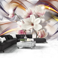 Fotobehang - Artistic Magnolias - Vliesbehang
