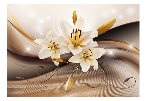 Fotobehang - Golden Lily - Vliesbehang