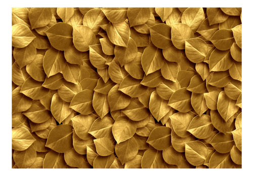 Fotobehang - Golden Leaves - Vliesbehang