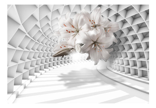 Fotobehang - Flowers in the Tunnel - Vliesbehang