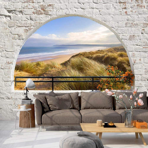 Artgeist Hidden Beach Vlies Fotobehang Sfeer | Yourdecoration.nl
