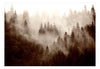 Fotobehang - Mountain Forest Sepia - Vliesbehang