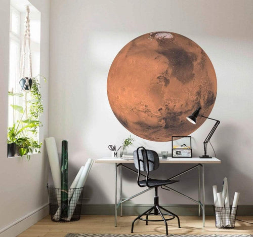 Komar Mars Fotobehang 125x125cm Rond Sfeer | Yourdecoration.nl