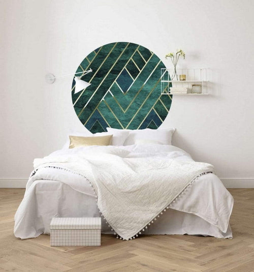 Komar Jade Fotobehang 125x125cm Rond Sfeer | Yourdecoration.nl