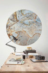 Komar Marble Sphere Fotobehang 125x125cm Rond Sfeer | Yourdecoration.nl