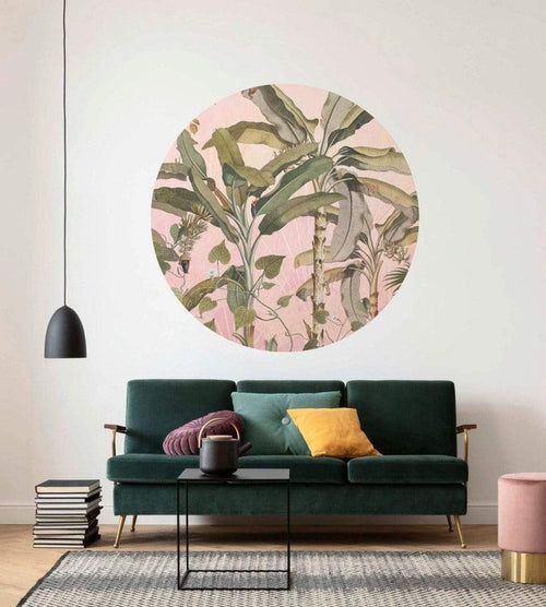 Komar Botany Fotobehang 125x125cm Rond Sfeer | Yourdecoration.nl