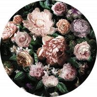Komar Flower Couture Fotobehang 125x125cm Rond | Yourdecoration.nl