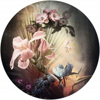 Komar Flemish Flowers Fotobehang 125x125cm Rond | Yourdecoration.nl