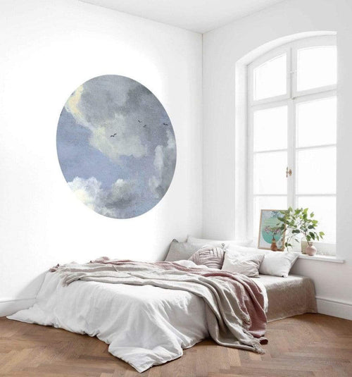 Komar Simply Sky Fotobehang 125x125cm Rond Sfeer | Yourdecoration.nl