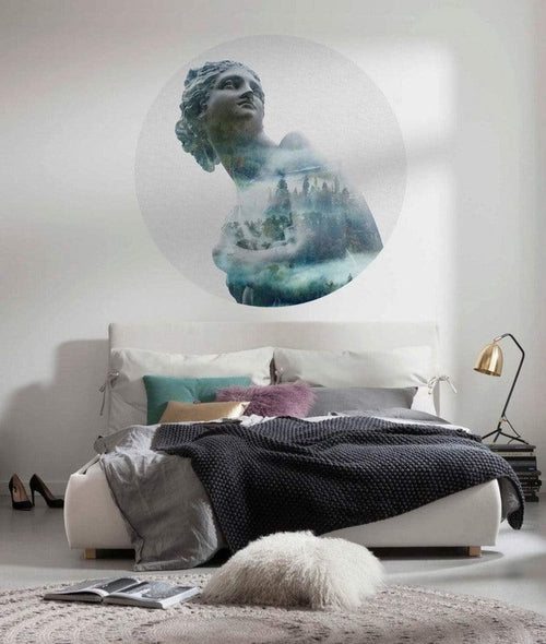 Komar Gaia Fotobehang 125x125cm Rond Sfeer | Yourdecoration.nl