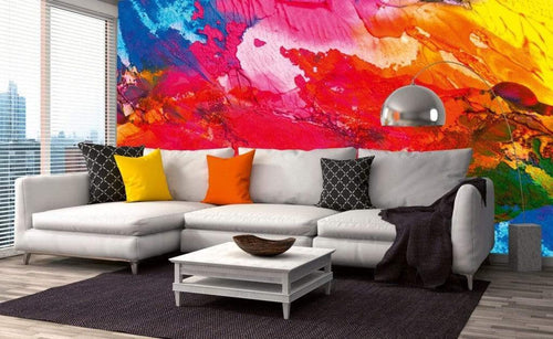 Dimex Abstract Painting Fotobehang 375x250cm 5 banen Sfeer | Yourdecoration.nl