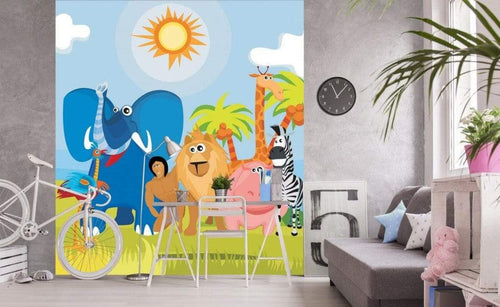 Dimex Africa Animals Fotobehang 225x250cm 3 banen Sfeer | Yourdecoration.nl