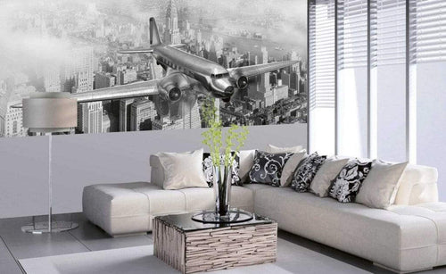 Dimex Airplane Fotobehang 375x150cm 5 banen Sfeer | Yourdecoration.nl