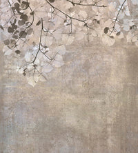 Dimex Beige Leaves Abstract Fotobehang 225x250cm 3 banen | Yourdecoration.nl