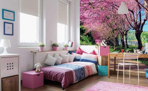 Dimex Blossom Alley Fotobehang 225x250cm 3 banen Sfeer | Yourdecoration.nl